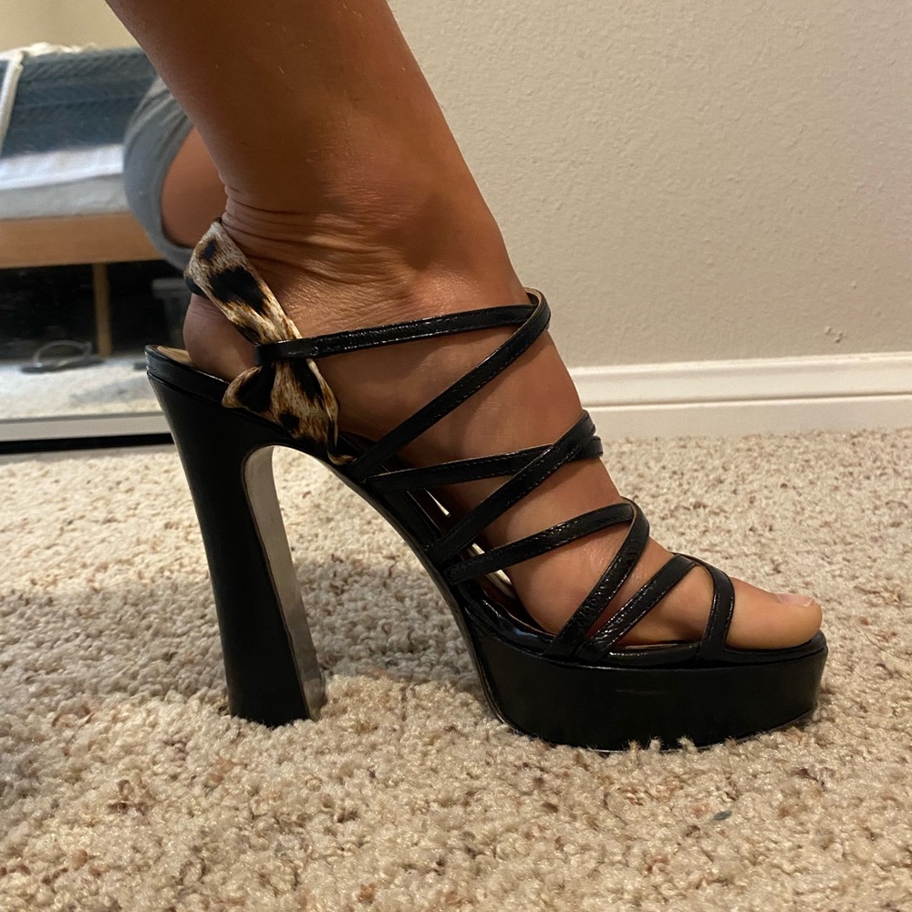 just cavalli cheetah heels size 37